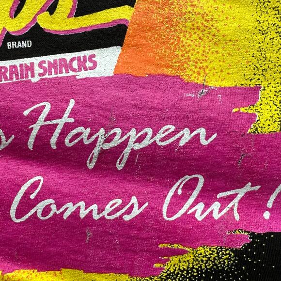 Vintage 90s Sun Chips Celebrity Rock Jock Volleyball T Shirt Single Stitch Snack - Picture 9 of 10